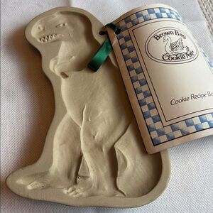 Brown Bag Cookie Art Vintage T-Rex Dinosaur Cookie Mold